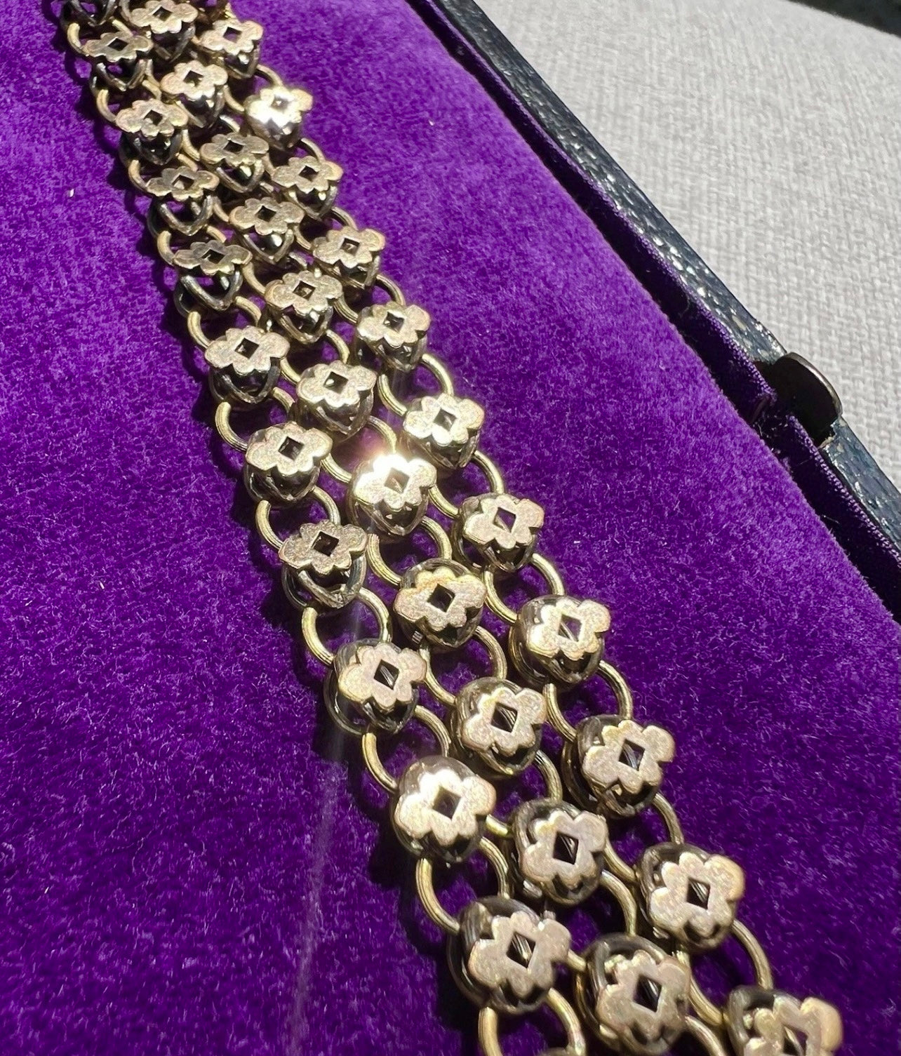 ANTIQUE • Victorian 12k Gold-Filled Ornate Book Chain Necklace