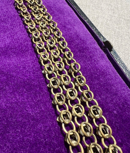ANTIQUE • Victorian 12k Gold-Filled Ornate Book Chain Necklace