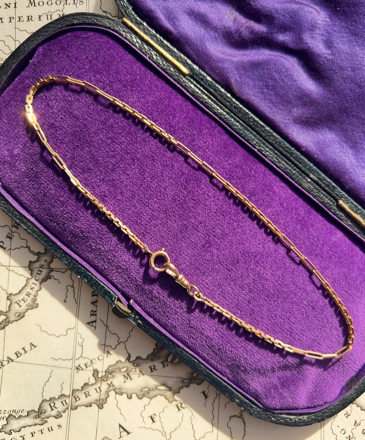 ANTIQUE • Victorian 10k/14k Rosy Yellow Gold Watch Chain