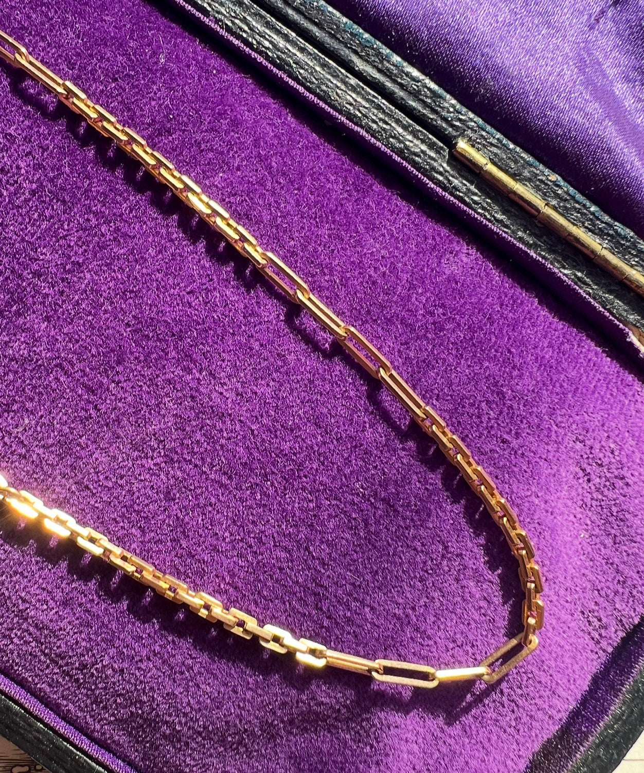 ANTIQUE • Victorian 10k/14k Rosy Yellow Gold Watch Chain