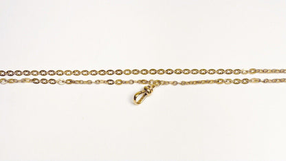 ANTIQUE • Victorian 14k Gold Fancy Watch Chain Longuard Necklace & Albert Clip